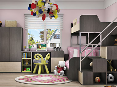 现代上下儿童床