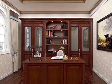 美式实木书房